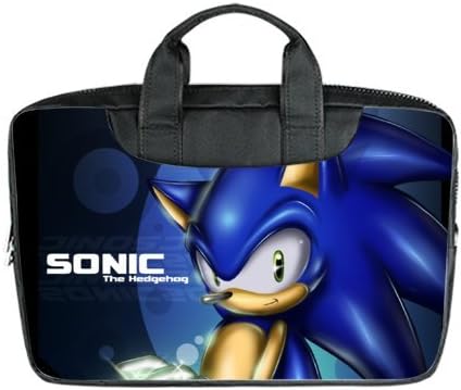 Portable Laptop handbag Custom Sonic the Hedgehog Durable High Quality Laptop Bag Sleeve for Macbook Air 15 Inch (Twin sides)
