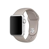 Vitech Soft Silicone Replacement Sport Band for 42mm Apple Watch Models, Pebble (3 Pieces of Bands Included for 2 Lengths, for Apple Watch Series 1 Series 2 Sport&Edition 2016) (Pebble 42MM)