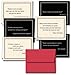 Note Card Cafe All Occasion Greeting Card with Red Envelopes | 72 Pack | Blank Inside, Glossy Finish | 6 Various Home Quotes Designs | Bulk Set for Grandson, Corporate, Friends