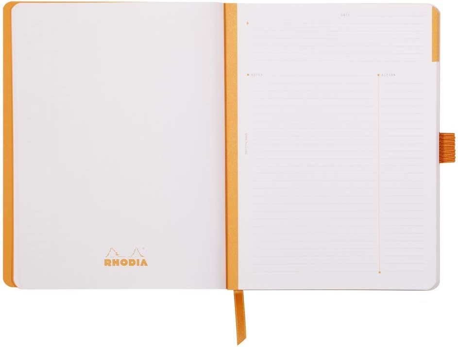 RHODIA 117790C - Soft Notebook Meeting Purple - A5+ - Pre-Printed Date/Notes/Action - Image 4