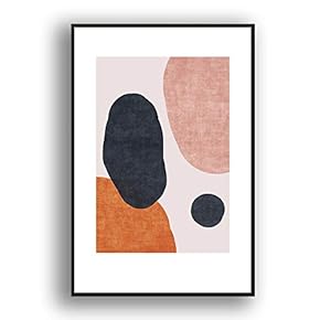 Framed Canvas Wall Art Abstract for Living Room, Bedroom Color Block Canvas Prints for Modern Home Decoration Ready to Hang - 16"x24" inches