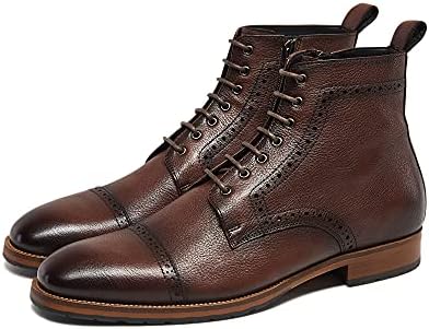 dockorio mens casual chukka boots leather dress boots for men Amazon.com: Dockorio Mens motorcycle boots genuine leather combat casual Dress work boots for men : Clothing, Shoes & Jewelry