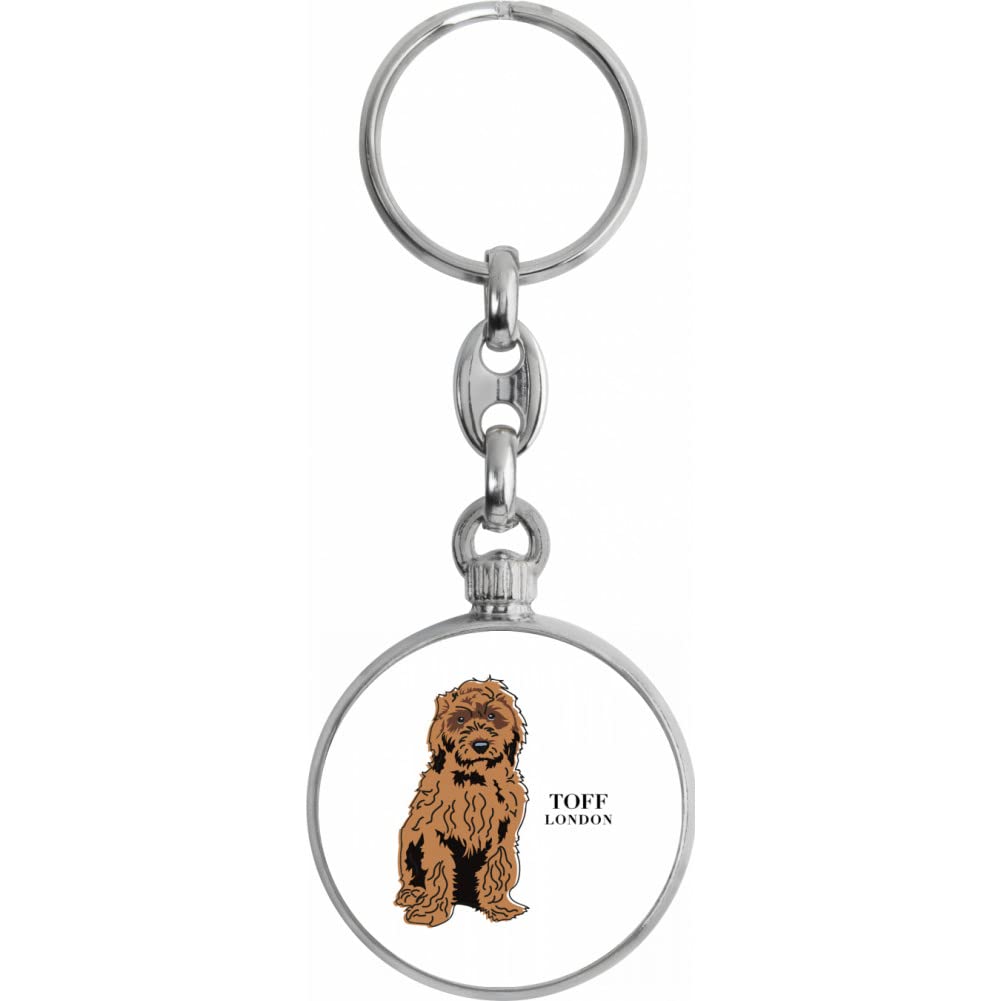 Toff London Brown Cockapoo Dog Keyring