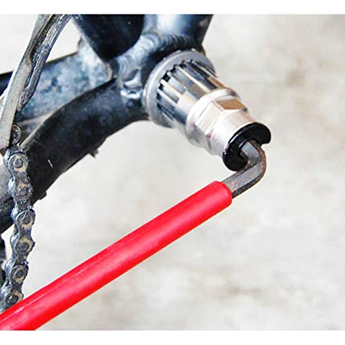 Bicycle Repair Tool 3 In 1 Multifunctional Bike Maintenance Kit Center Axle Flywheel Fixed Tail Hook Wrench Remover/Freewheel Remover/Crank Puller Remover Tool Outdoor Cycling Bicycle Maintenance Tool