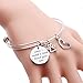 ENSIANTH When I Needed A Hand I Found Your Paw Bracelet Expandable Wire Bangle with Paw Print Charms for dog lovers (Paw Print Bracelet)