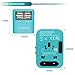 Power Plug Adapter (Turquoise) - International Travel - w/4 USB Ports Work for 150+ Countries - 220 Volt Adapter - Travel Adapter Type C Type A Type G Type I for UK Japan China EU Europe European
