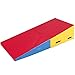 Best Choice Products 60x30x14in Kids Folding 2-Panel Cheese Wedge Incline Gym Mat for Tumbling w/Handles, Multi