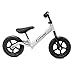 CyclingDeal Kids Sports Child Push Balance Glider Bike Walking Bicycle for Boys & Girls 12 Inch for 18 Month 2 3 4 5 Years Old Toddlers with Footrest Aluminum Alloy Rim Rubber tire White