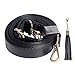 Beaulegan Purse Strap Replacement - Microfiber Leather - 59 Inch Long Adjustable for Crossbody Shoulder Bag - 1 Inch Wide, Black/Gold
