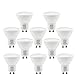 BRTLX 7W GU10 LED Bulb Non-Dimmable 6000K Cool White 120 Degree Beam Angle 600lm Frosted 10-Pack