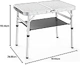Sportneer Folding Camping Table Adjustable Height Small Portable 23.6" x 15.7" view 3