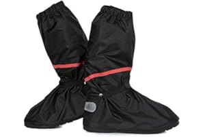 HOLIBERTY Shoe Covers,Women Men Non-slip Waterproof Zipper Rain Snow Shoes Boots Covers Reusable for Outdoor Camping Fishing Cycling Riding Bike Motorcycle Rain Suit Shoe Cover Protective Gear Travel Overshoes
