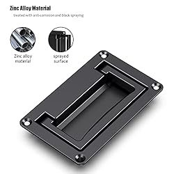 Black Zinc Alloy Recessed Door Pull Handle Recessed