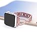 Moonooda Stainless Steel Watch Band compatible with apple watch band 42mm 44mm, Women Girl Fashion Wristband Replacement for iWatch Series 6 5 4 44mm, and 3 2 1 42mm,Rose Gold