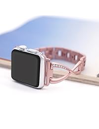 Para Apple Watch Band Mujer, 38 mm, Rose gold