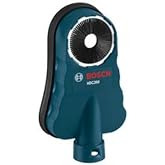 BOSCH HDC200 Universal Dust Collection Attachment for Concrete | Dual air chambers, maintains wall suction, fits 5/8 in. to 1-3/8 in. bits, dust collector, demolition, concrete, jackhammer