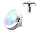 Body Accentz 316L Surgical Steel Flat Dermal Anchor Top with Opal 4mm top 14g HO2991