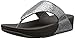 Fitflop Women's Lulu Superglitz Textile Sandal,Silver,7 M US