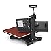 Mophorn Heat Press 15x15 inch 6pcs Heat Press Machine 1050W Multifunctional Sublimation Dual LED Display Heat Press Machine for t Shirts Swing Away Design (15x15Inch, 6IN1 Element)
