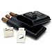 Mantello Luxury Portable 3 Holder Cigar Case Set with Cigar Cutter and Lighter Set, Great Cigar Travel Case Gift