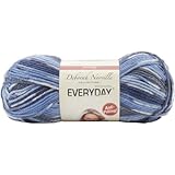 Premier Yarn Deborah Norville Collection 3-Pack Everyday Print Yarn, Denim