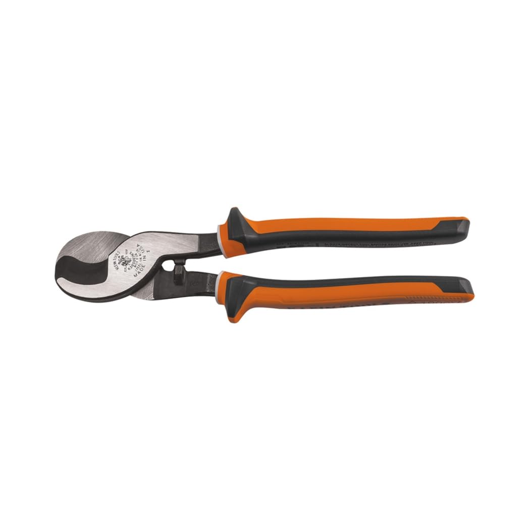 Klein Tools Klein 63050EINs Electrician's Insulated High-Leverage Cable Cutter, Multi-Colour