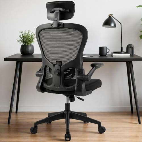 Cadeira Escritório Ergonômica Ajustável Altura Apoio Lombar Reclinável Encosto Respirável Conforto Postura Home Office Giratória Rodas Silenciosas Base Reforçada Regulagem Braços Profissional