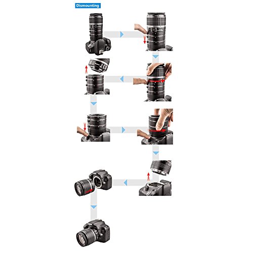 image for JJC Auto Focus Extension Tube Set for Canon DSLR Camera - Canon EOS 5D