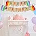 Highly Recommended Happy Birthday Burlap Banner - Multicolored Tassels Design Colorful Ribbon For Kid Baby Adults Birthday Party Decorations