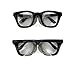 TITUS G12 Retro Style Safety Glasses Soft Folding Stainless Steel Mesh OR Color Matched Side Shield (Black Frame/Clear Lens, Glasses Only)
