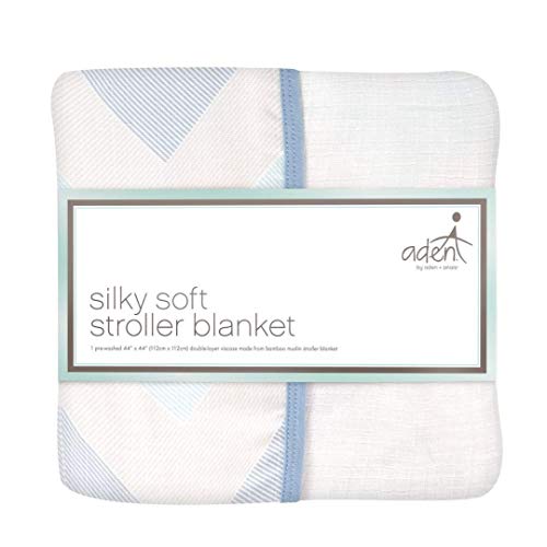 Aden + Anais Essentials Silky Soft Stroller Blanket, 100 Cotton Bamboo