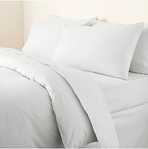 Double Duvet Cover Set 300Tc Egyptian Style Cotton Sateen Weave 3 Pieces Bedding Set Protector Stripe Quilt Cover Sets With Matching Pillow Cases Reversable Zipper Closure White Hotel Quality