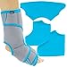 Vive Ankle Ice Pack Wrap - Foot Cold / Hot Compression Brace - Adjustable Freeze Support For Cooling / Heating Achilles Injuries, Tendonitis, Plantar Fasciitis, Sore Feet, Inflammation, Muscle  Sprain primary