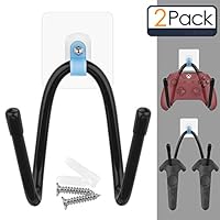 Linkidea VR Headset Storage Rack/Headphone Holder, Wall Rack/Wall Mount/Wall Clip/Wall Bracket/Wall Hanger/Hook VR Headset Helmet Touch Controllers (2pcs)