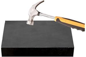 CHENTEC Rubber Bench Block Jeweler's Rubber Bench Block Rubber Stamping Block 4"x6" (10CM x 15CM)