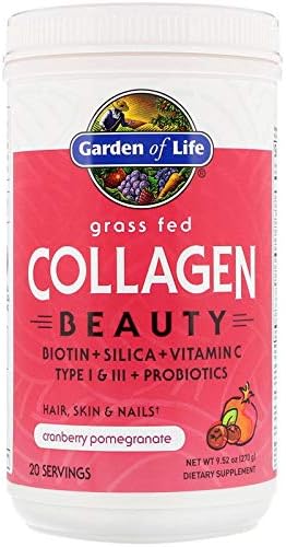 Garden of Life, Grass Fed Collagen Beauty, Cranberry Pomegranate, 9.52 oz (270 g)