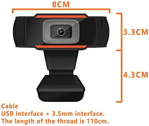 Tec-Digi Full HD USB Web Camera for Computer with Microphone Video Call,Plug and Play Rotatable USB Camera for Conference Live Laptop Desktop - Image 4