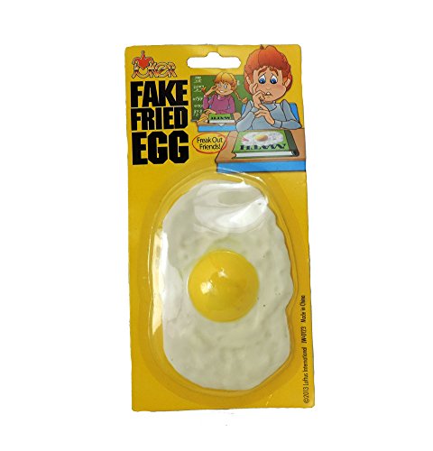 Rubber Fake Fried Egg Joke Prank Gag