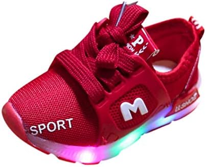 Toddler Baby Girs LED Light Shoes Boys Soft Luminous Outdoor Sport Sneakers