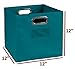 Niche Cubo Foldable Fabric Storage Bins, Teal, Set of 6