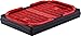 CleverMade CleverCrates 16 Liter Shopping Basket/Grocery Tote: Collapsible Storage Bin/Container, Red