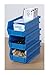 Triton Products 3-210B LocBin Stacking, Hanging, Interlocking Polypropylene Bins 5-3/8-Inch L by 4-1/8-Inch W by 3-Inch H Blue 24 CT