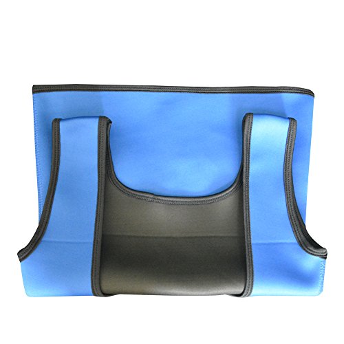 Women's Hot Sweat Slimming Neoprene Shirt Vest Body Shapers for Weight Loss Fat Burner Tank Top (Large, Blue) - Thumbnail 5