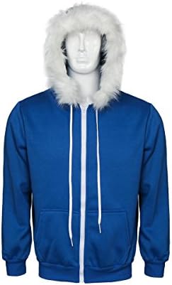 NielijuanST Unisex Sans Hoodie Jacket Men Women Blue Halloween Cosplay Costume Zip-up Hooded Sweatshirt (Medium)