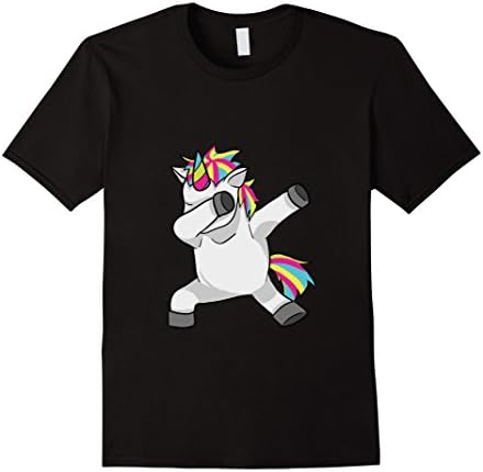 Mens Dabbing Unicorn Shirt Funny Dab Gift Medium Black