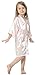 JOYTTON Kids' Satin Rayon Kimono Robe Bathrobe Nightgown (4,Pink)