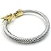 KONOV Mens Stainless Steel Bracelet, Biker Gothic Dragon Cuff Bangle, Gold Silver