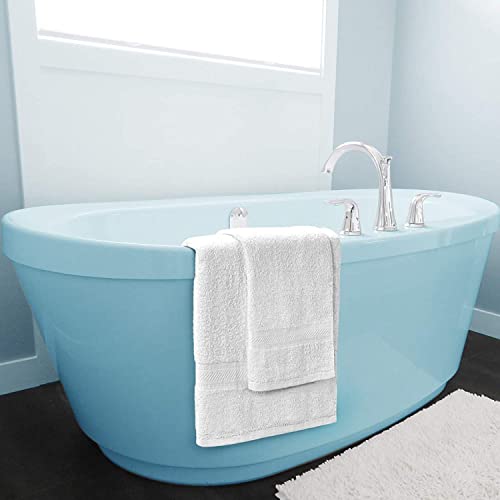 Sweet Needle 4 Pack Large Bath Sheets (70x140cm) - 100% Luxury Cotton, Ultra Soft, Hotel Quality, Highly Absorbent for Bathroom, Shower, Beach and Daily Use (White)