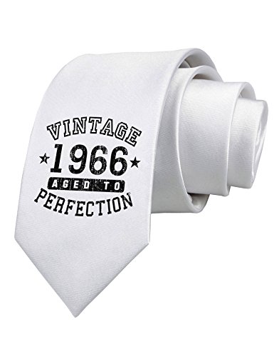 TooLoud 50th Birthday Vintage Birth Year 1967 Printed White Neck Tie