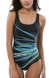 CharmLeaks Women's Pro One Piece Athletic Sports Swimsuit